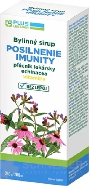 PLUS LEKÁREŇ Bylinný sirup POSILNENIE IMUNITY