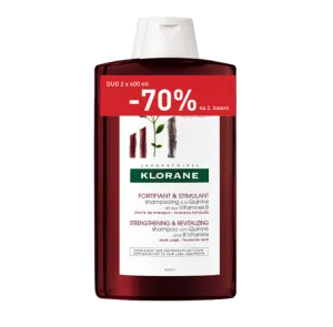 Klorane posilňujúci šampón s chinínom 2x400ml