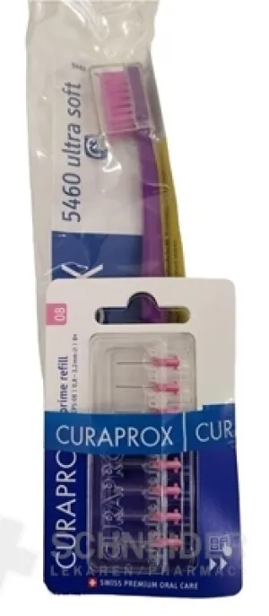 CURAPROX CPS 08 prime refill ružová + CS 5460
