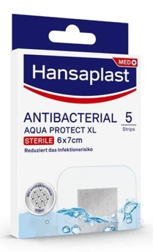 Hansaplast MED ANTIBACTERIAL AQUA PROTECT XL