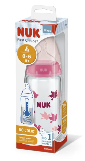 NUK FC+ FĽAŠA SKLO s kontrolou teploty