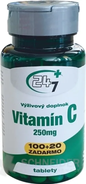 24/7 Plus Vitamín C 250 mg
