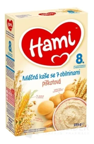 Hami mliečna kaša so 7 obilninami piškótová