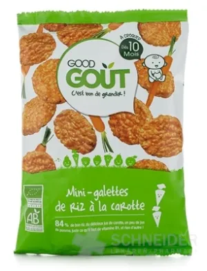 Good Gout BIO Mini ryžové koláčiky s mrkvou