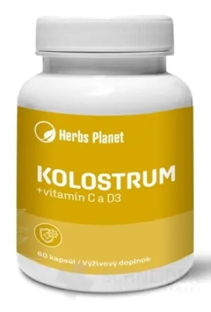 Herbs Planet KOLOSTRUM + vitamín C a D3