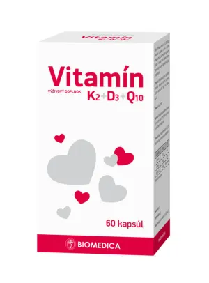 Vitamín K₂ + D₃ + Q₁₀ 60 tob.