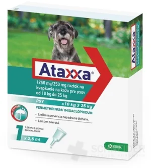 Ataxxa 1250 mg/250 mg (psy od 10 kg do 25 kg)