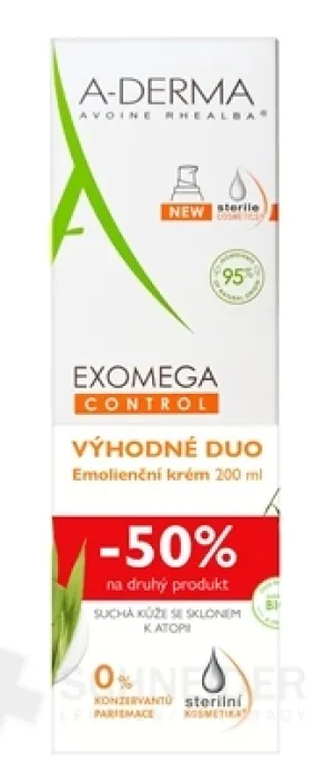 A-DERMA EXOMEGA CONTROL Krém (DUO)