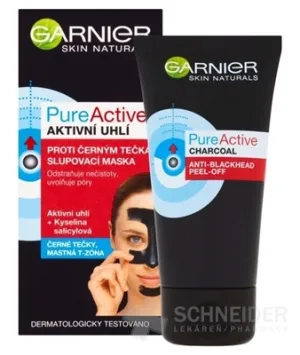 GARNIER Skin Pure Active Čierne uhlie