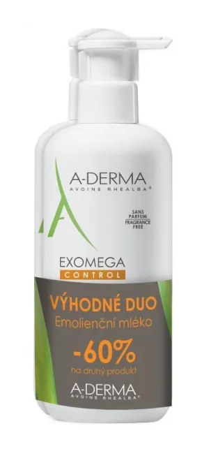 A-Derma Exomega Control emolienčné mlieko 2x400ml