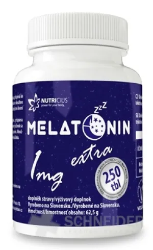 NUTRICIUS Melatonín 1mg extra