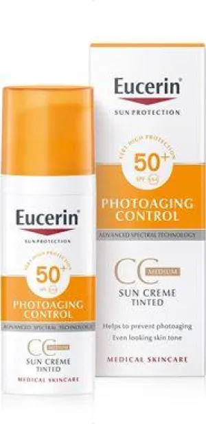 Eucerin CC krém na opaľovanie SPF 50+ stredne tmavý 50ml