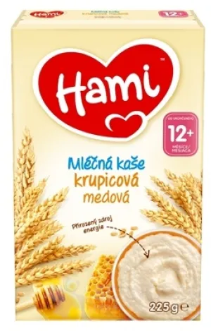 Hami mliečna kaša krupicová medová