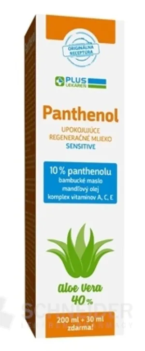 PLUS LEKÁREŇ Panthenol 10% TELOVÉ MLIEKO