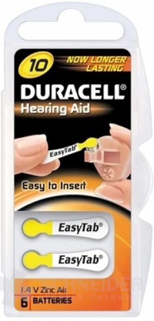 DURACELL HA 10 EASYTAB 1.4V batérie