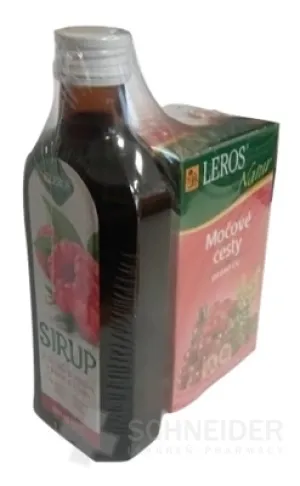LEROS SIRUP zo šípok a malín + Natur Močové cesty