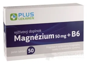 PLUS LEKÁREŇ Magnézium 50 mg + B6