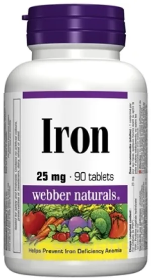 Webber Naturals Železo 25 mg