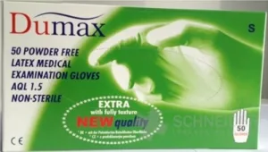 DUMAX RUKAVICE latexové vyšetrovacie