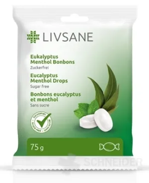 LIVSANE Bylinné pastilky mentol, eukalyptus