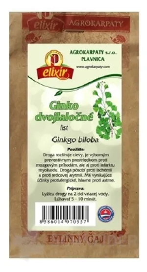 AGROKARPATY GINKGO DVOJLALOCNE list