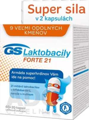 GS Laktobacily Forte 21 60+20 cps. 2017