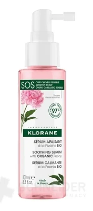 KLORANE Upokojujúce SÉRUM s BIO pivóniou