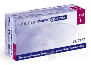 Sempercare Vyšetrovacie rukavice nitril skin2
