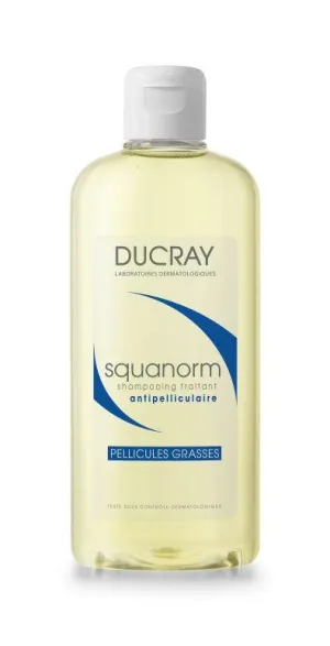 Ducray Squanorm liečebný šampón proti mastným lupinám 200ml
