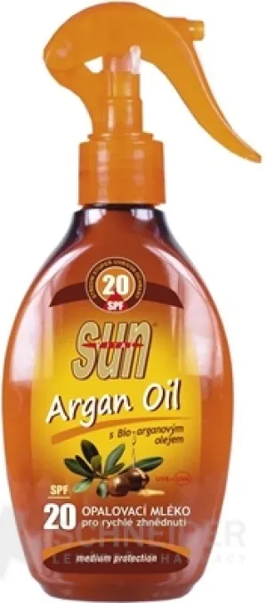 SUN ARGAN OIL opaľovacie MLIEKO SPF 20