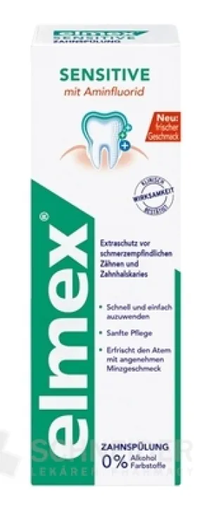 ELMEX SENSITIVE S AMINFLUORIDOM ÚSTNA VODA