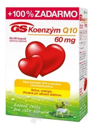 GS Koenzým Q10 60mg, cps. 30+30 NOVÝ