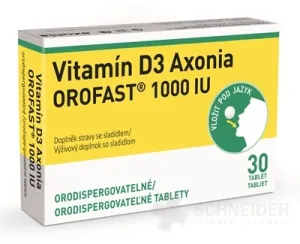 Vitamín D3 Axonia OROFAST 1000 IU
