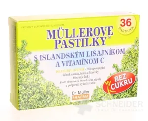 MÜLLEROVE PASTILKY S ISLAND. LIŠAJNÍKOM A VIT. C