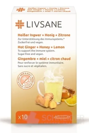 LIVSANE Horúci zázvor + med + citrón