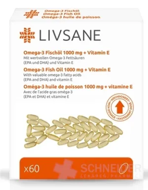LIVSANE Omega-3 rybí olej 1000 mg + vitamín E