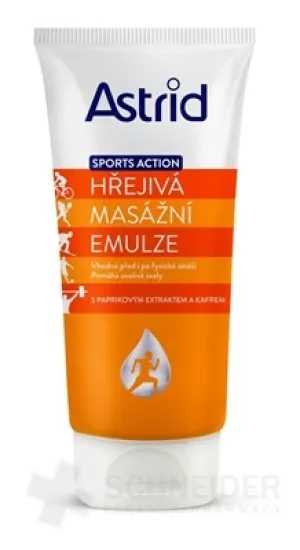 Astrid SPORTS ACTION Hrejivá masážna emulzia