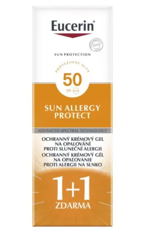 Eucerin Ochranný krémový gél na opaľovanie proti slnečnej alergii SPF 50 2x150ml
