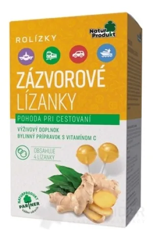 NaturProdukt ROLÍZKY Zázvorové Lízanky