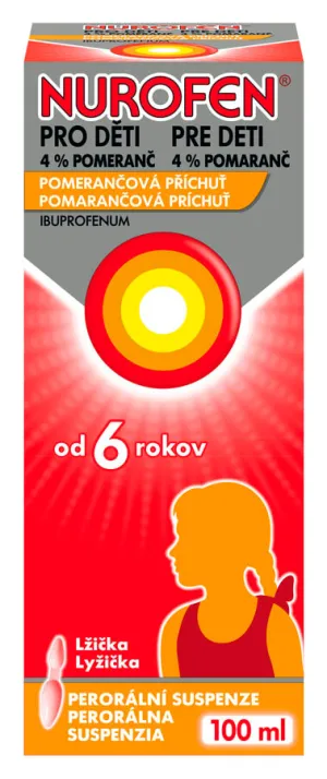 NUROFEN Pre deti 4% Pomaranč 100 ml