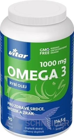 VITAR OMEGA 3 1000 mg RYBÍ OLEJ