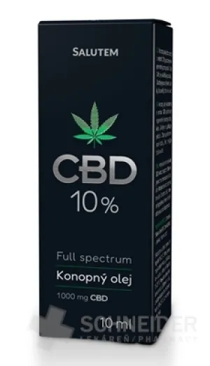 CBD 10 % Konopný olej SALUTEM