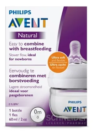 AVENT FĽAŠA Natural PP 60 ml