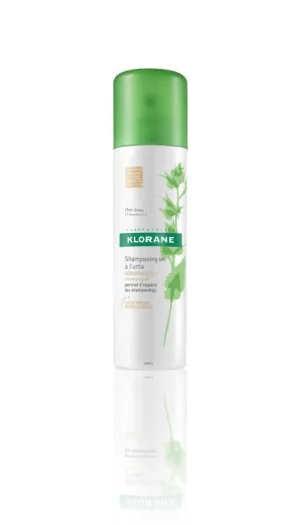 Klorane Suchý šampón s výťažkom zo žihľavy pre gaštanové až hnedé vlasy 150ml