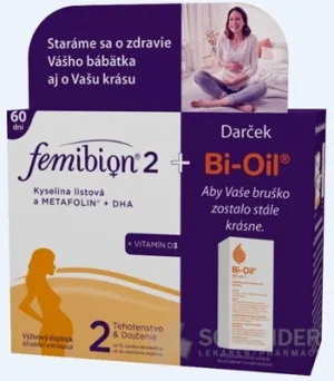 Femibion 2 Kys. listová a METAFOLIN+DHA+VIT.D3