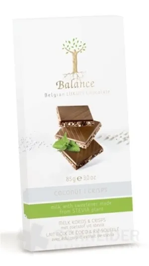BALANCE MLIEČNA ČOKOLÁDA SO SLADIDLOM ZO STÉVIE