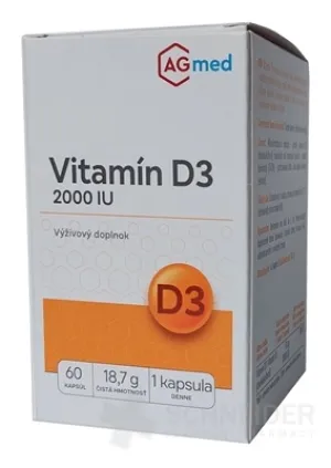 AGmed Vitamín D3 2000 IU