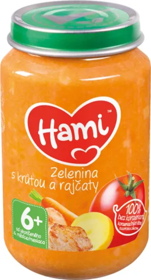 Hami príkrm Zelenina s morkou a paradajkami