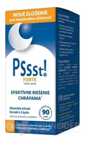 PSSST! FORTE ústny sprej proti chrápaniu