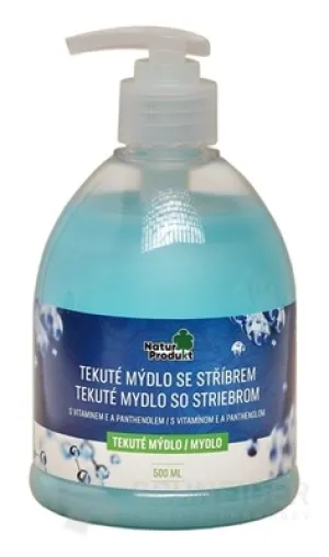 NaturProdukt TEKUTÉ MYDLO SO STRIEBROM